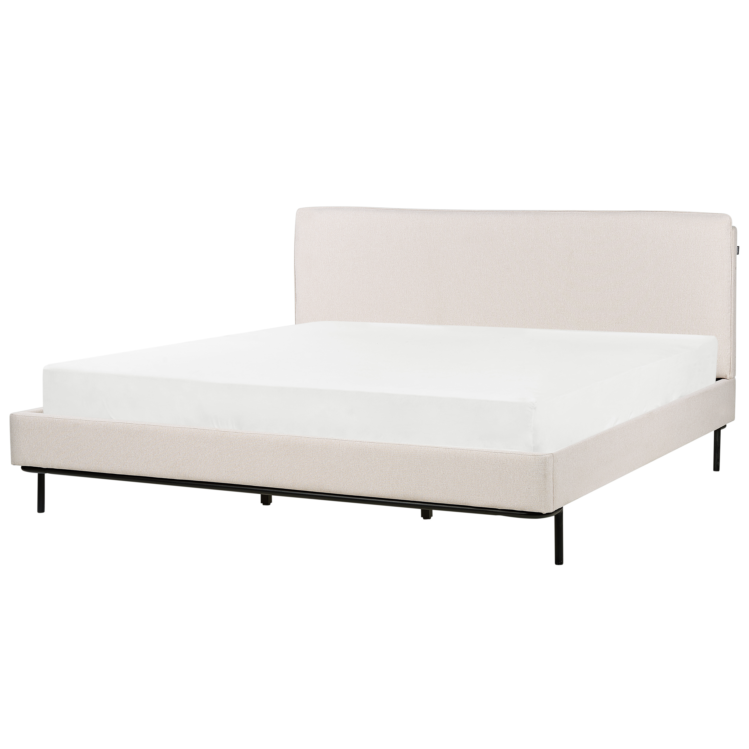 Säng med lamellram CORIO 180 x 200 cm Ljusbeige