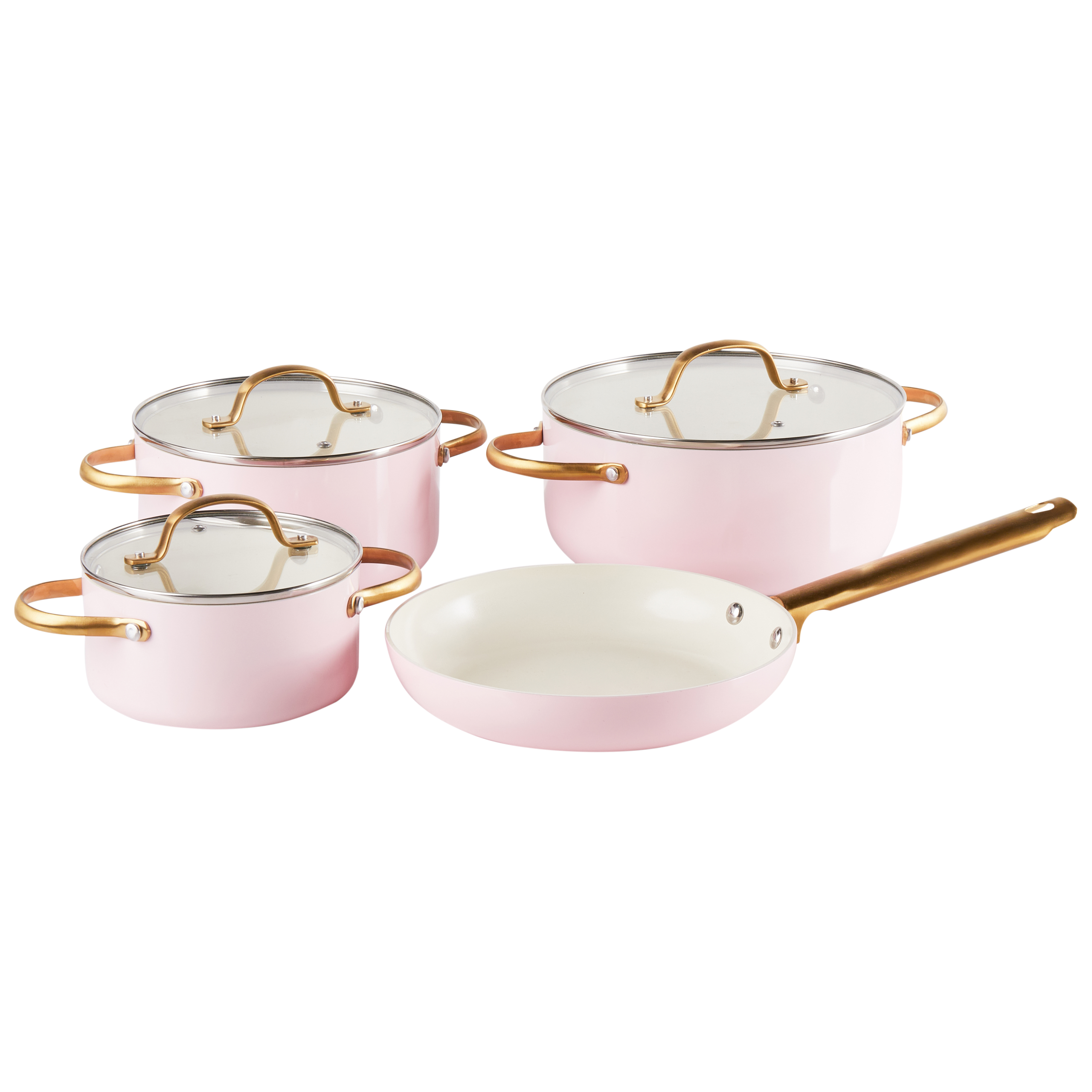 Kokkärlsset med 7 delar ELITE PRO Pastellrosa