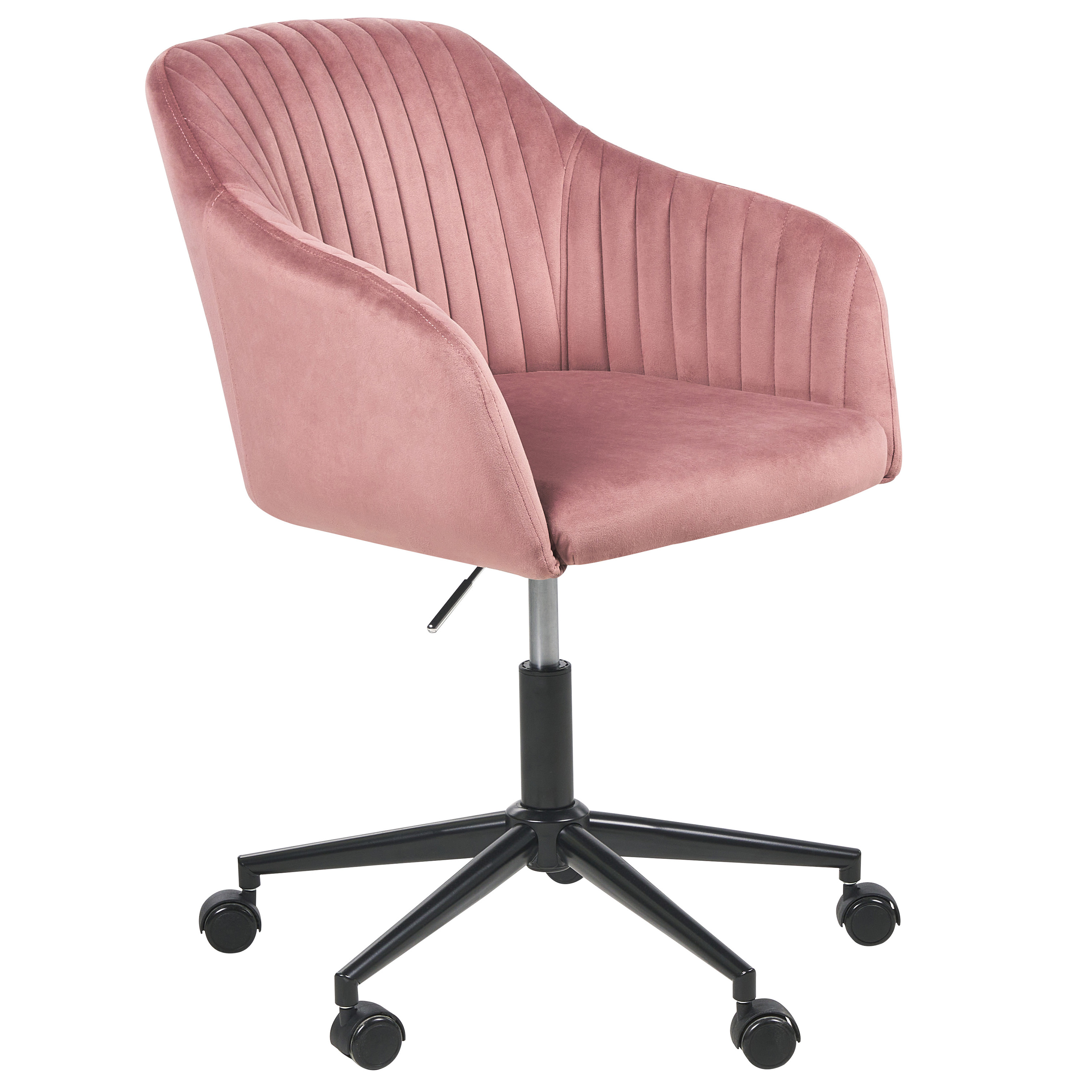 Skrivbordsstol VENICE Sammet Rosa