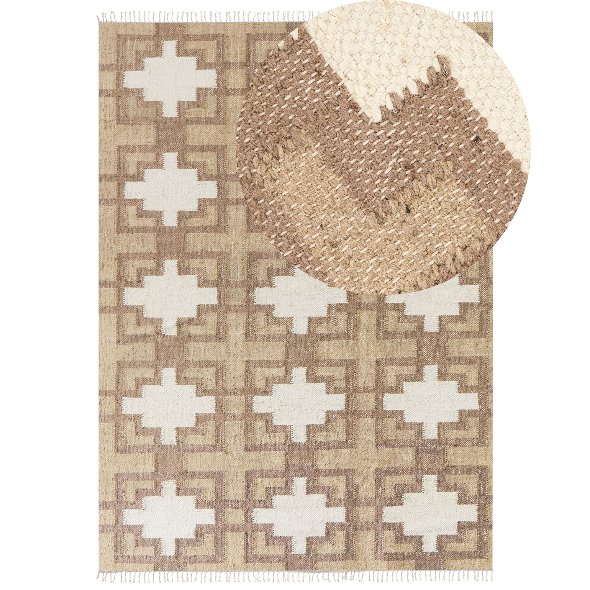 Matta KONURTAY Beige 160 x 230 cm Jute
