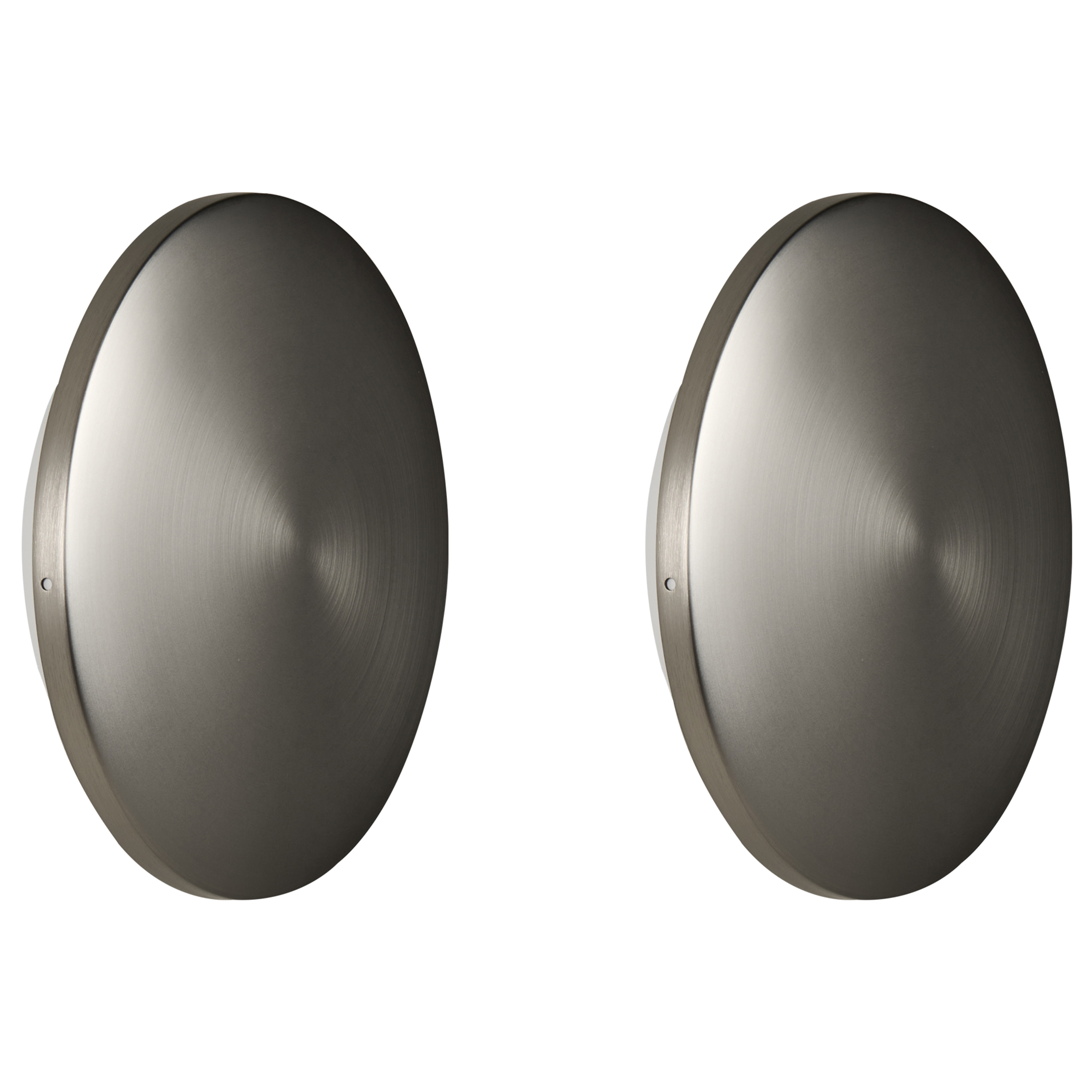Set med 2 LED-vägglampor för utomhusbruk BUCKIE Silver