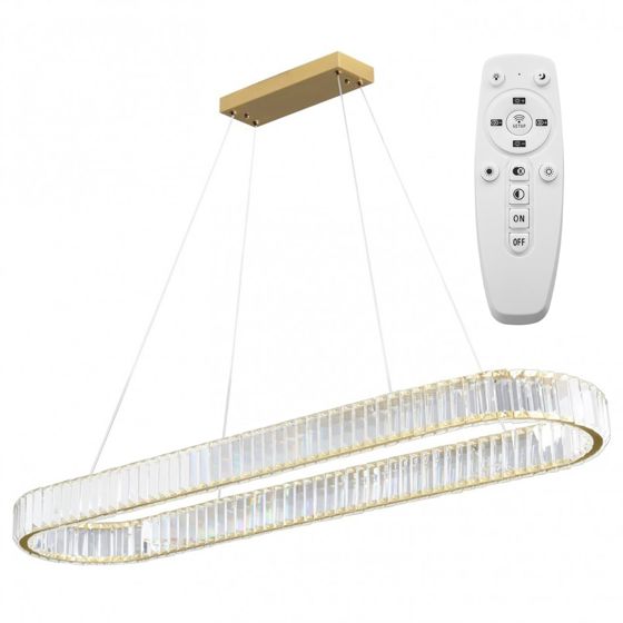TOOLIGHT hängande taklampa LED APP1508-CP Borstat guld 30x100x30cm