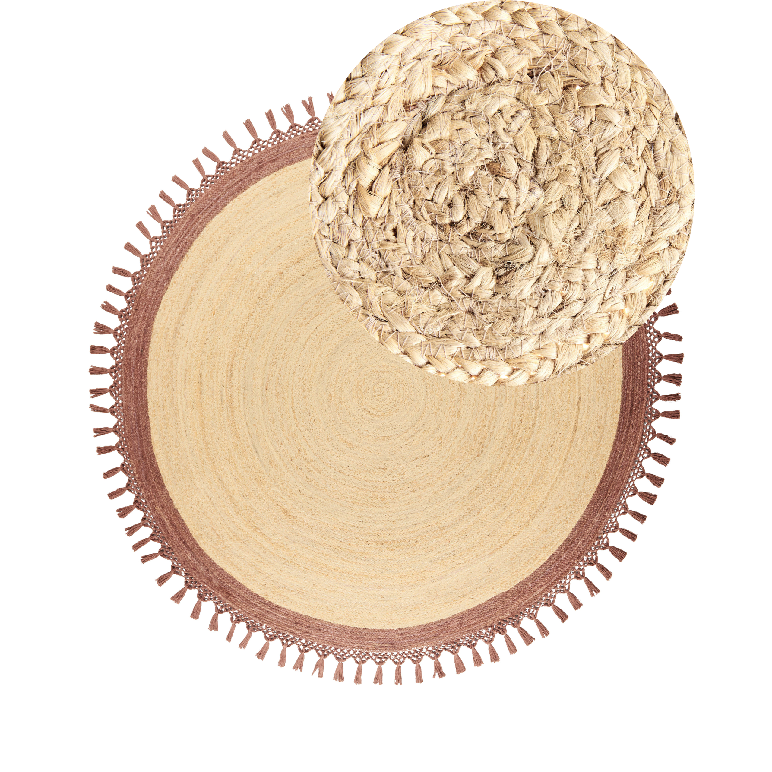 Matta MARTS Brun ø 200 cm Jute