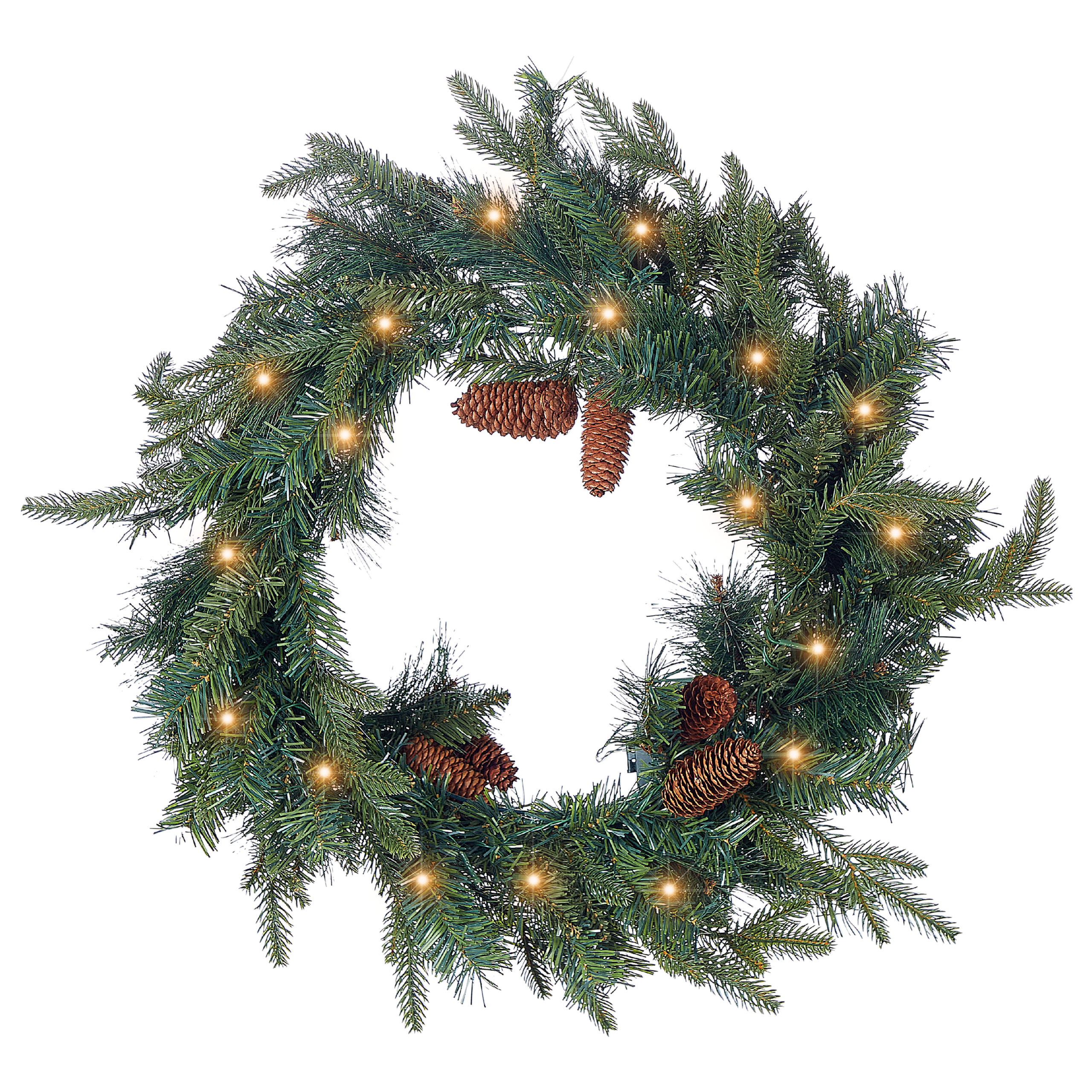 Julkrans LED KAMERUN 60 cm Grön