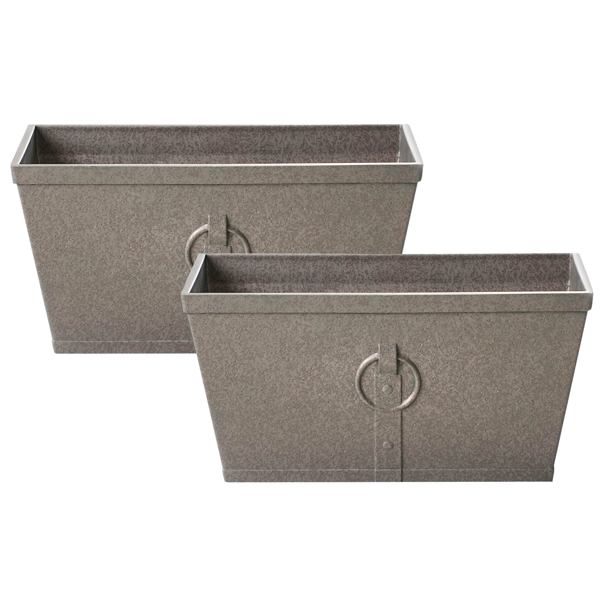 Set med 2 växtkrukor PORIA 60 cm Grå
