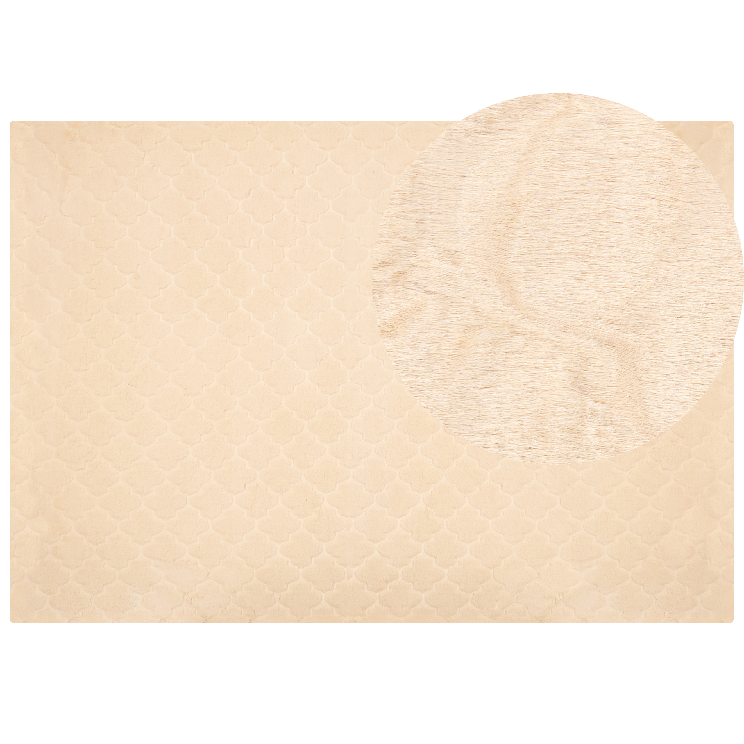 Fuskpälsmatta GHARO Beige 160 x 230 cm