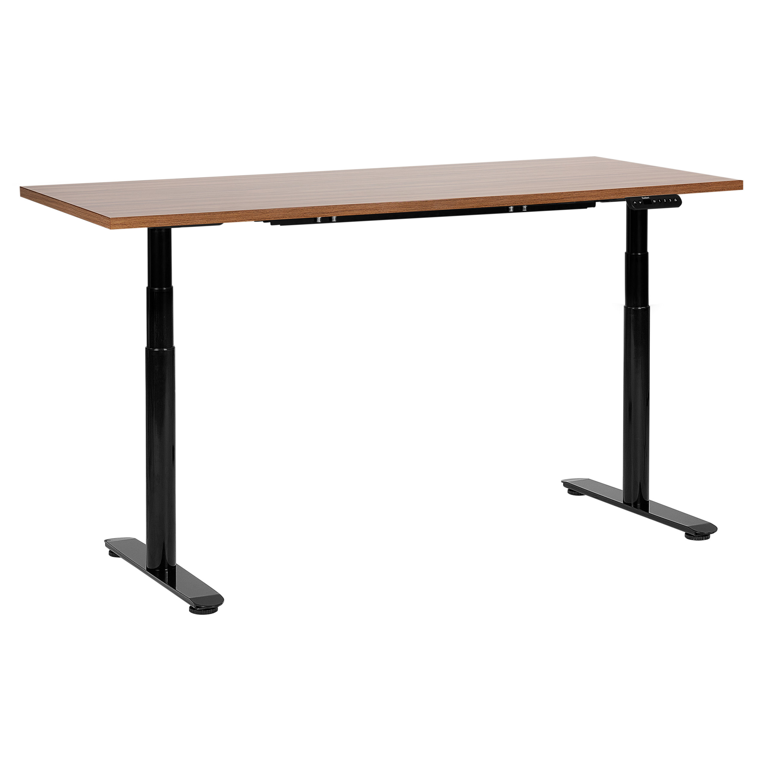 Elektriskt höj- och sänkbart skrivbord DESTINAS 160 cm 72 cm Brun/ Svart