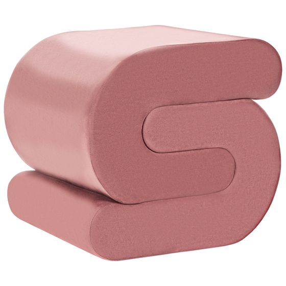 Sittpuff ARCADIA Sammet Rosa