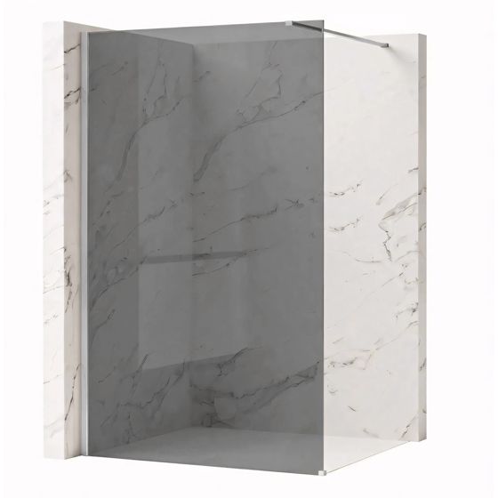 REA Duschvägg Flexi Grey 80 Krom, 120x80x195cm