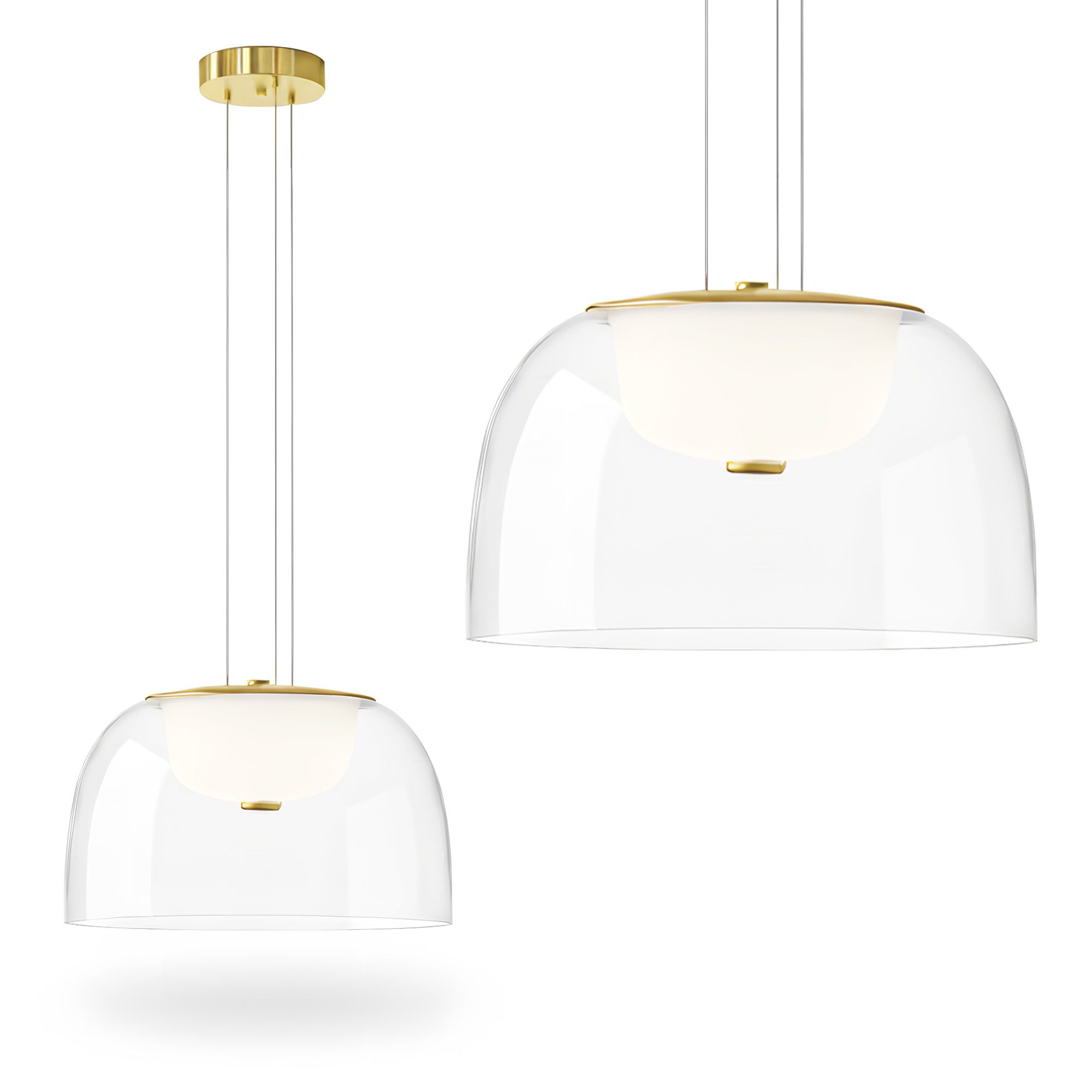 TOOLIGHT hängande taklampa APP1690-1PC B LED Guld 105x22x13cm