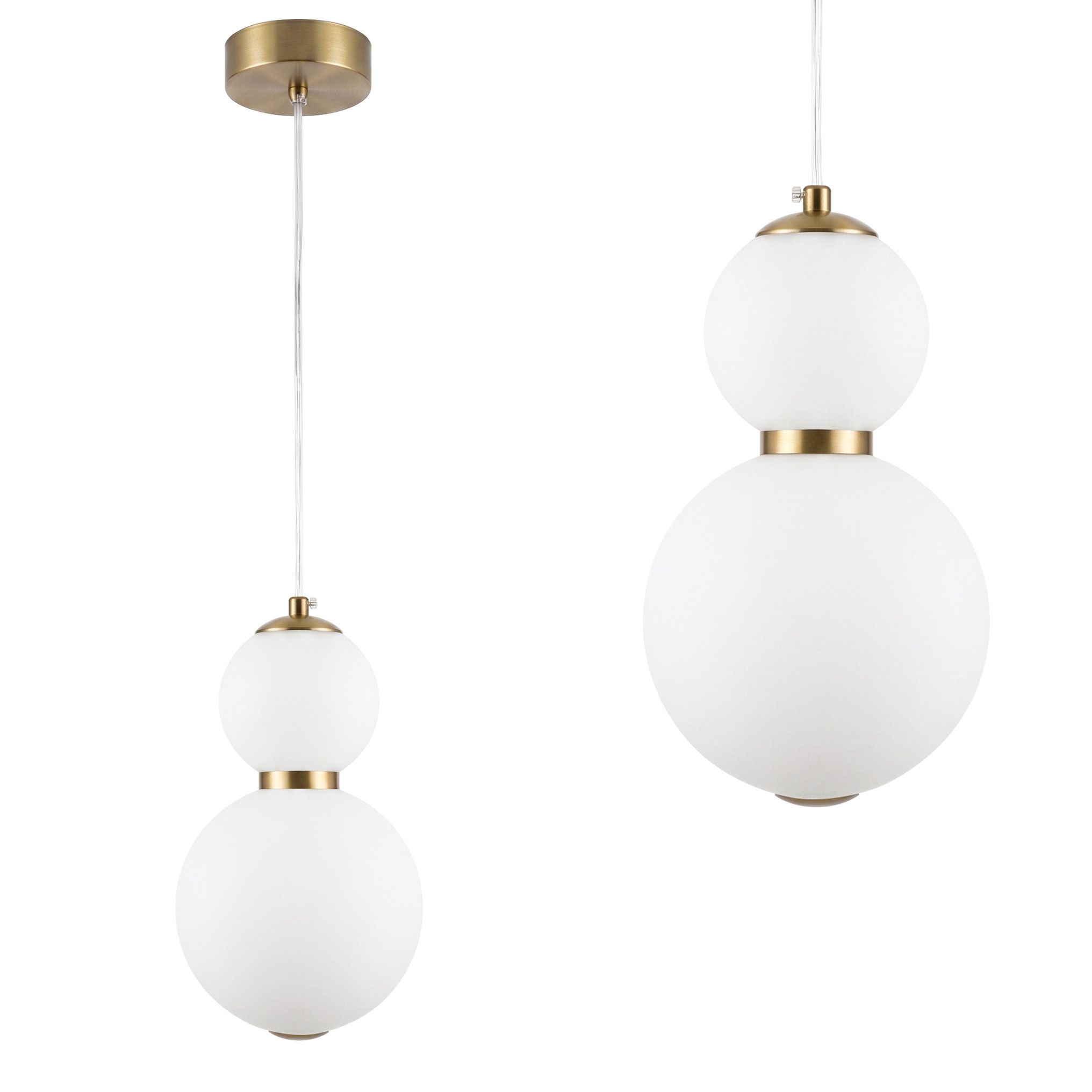 TOOLIGHT hängande taklampa LHJ112-2CP LED Borstat guld 15x15x27cm