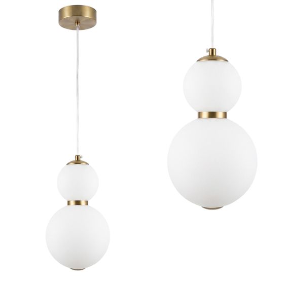 TOOLIGHT hängande taklampa LHJ112-2CP LED Borstat guld 15x15x27cm