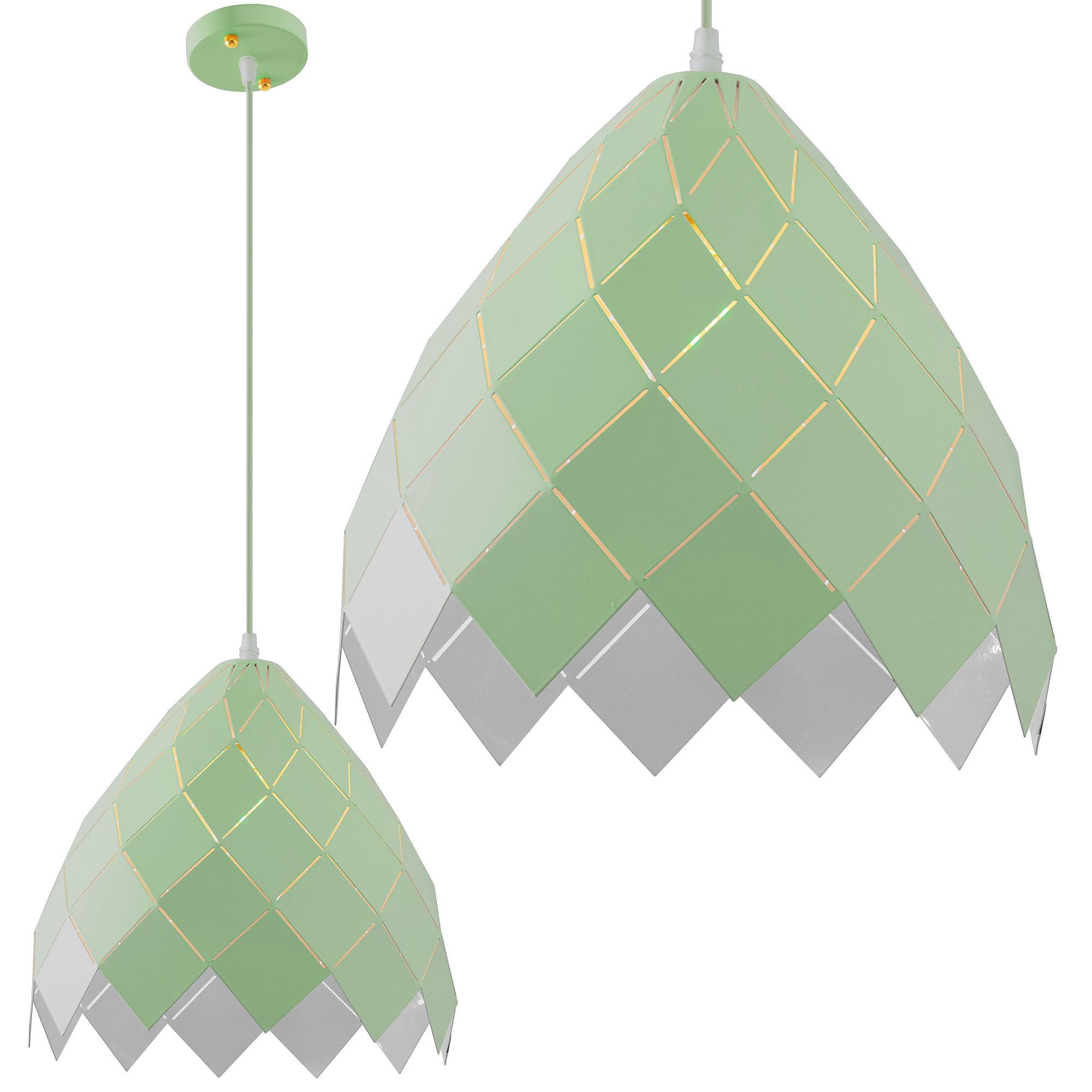 TOOLIGHT hängande taklampa APP339-1CP Grön 28,5x29,5x28,5cm