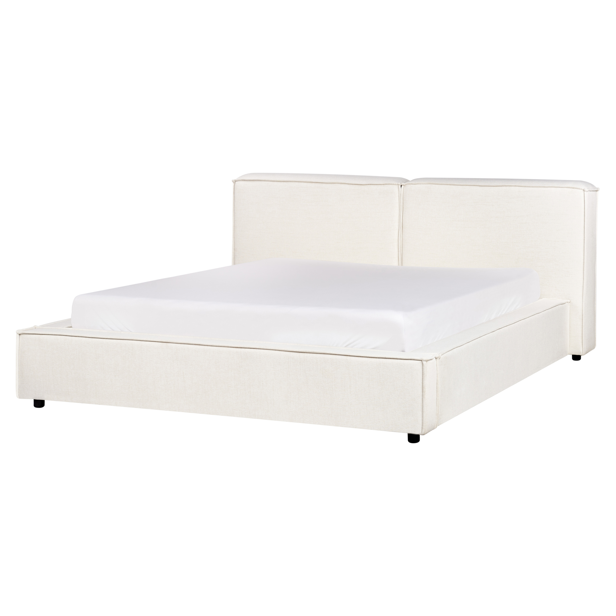 Säng med lamellram LINARDS 160 x 200 cm Off-White