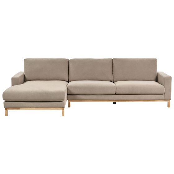 Hörnsoffa 4-sits SIGGARD Taupe Högervänd