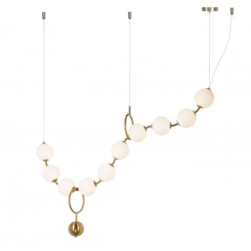 TOOLIGHT hängande taklampa APP1444-10CP LED Guld 12x100x45cm