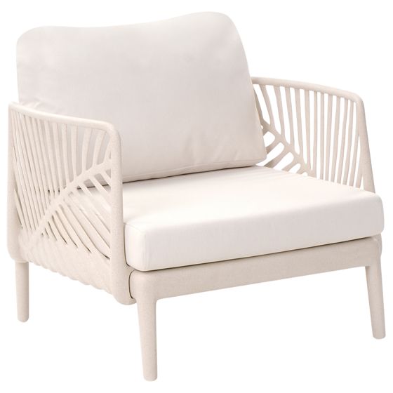 Trädgårdsfåtölj SATURNIA Ljusbeige