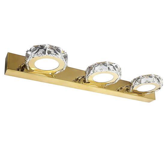 TOOLIGHT vägglampa APP1939-3W LED Guld 12x12x46cm