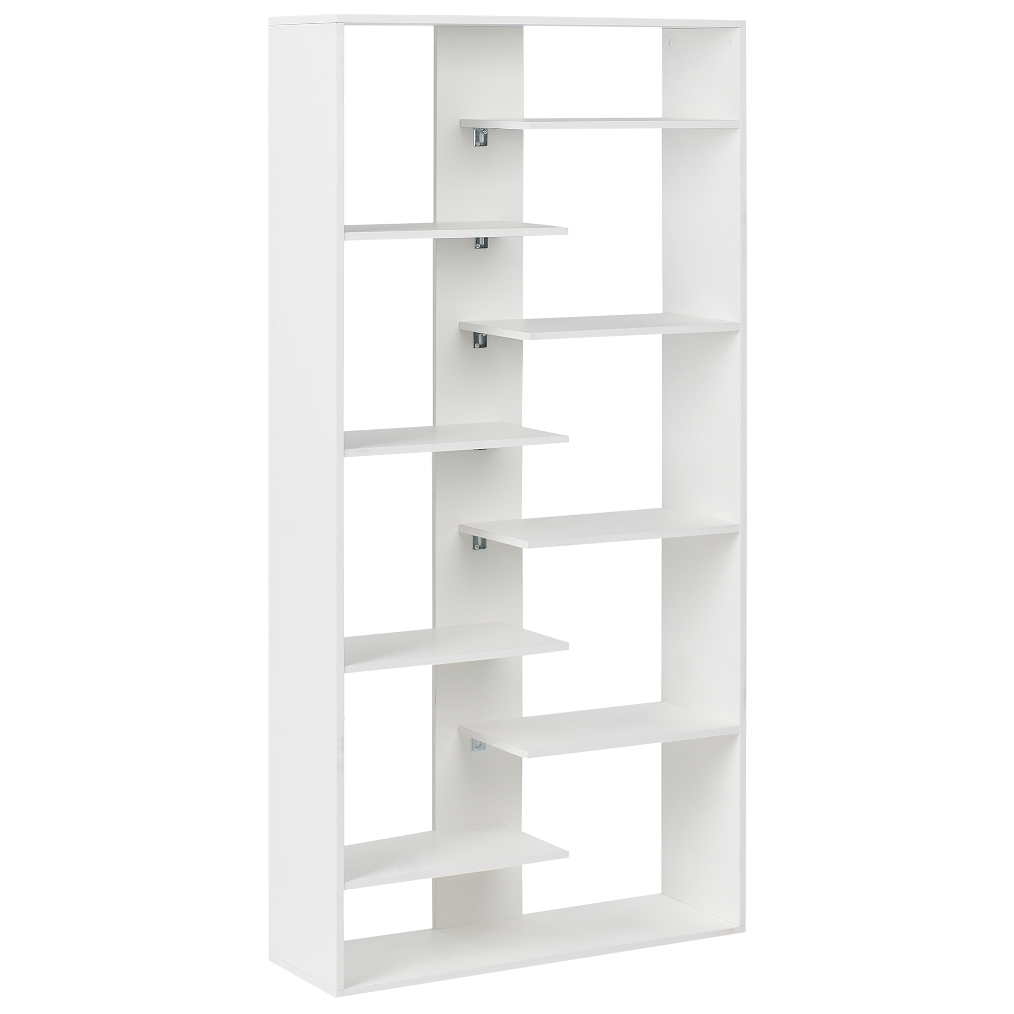 Bokhylla med 8 hyllor FONTAS 180 cm Vit
