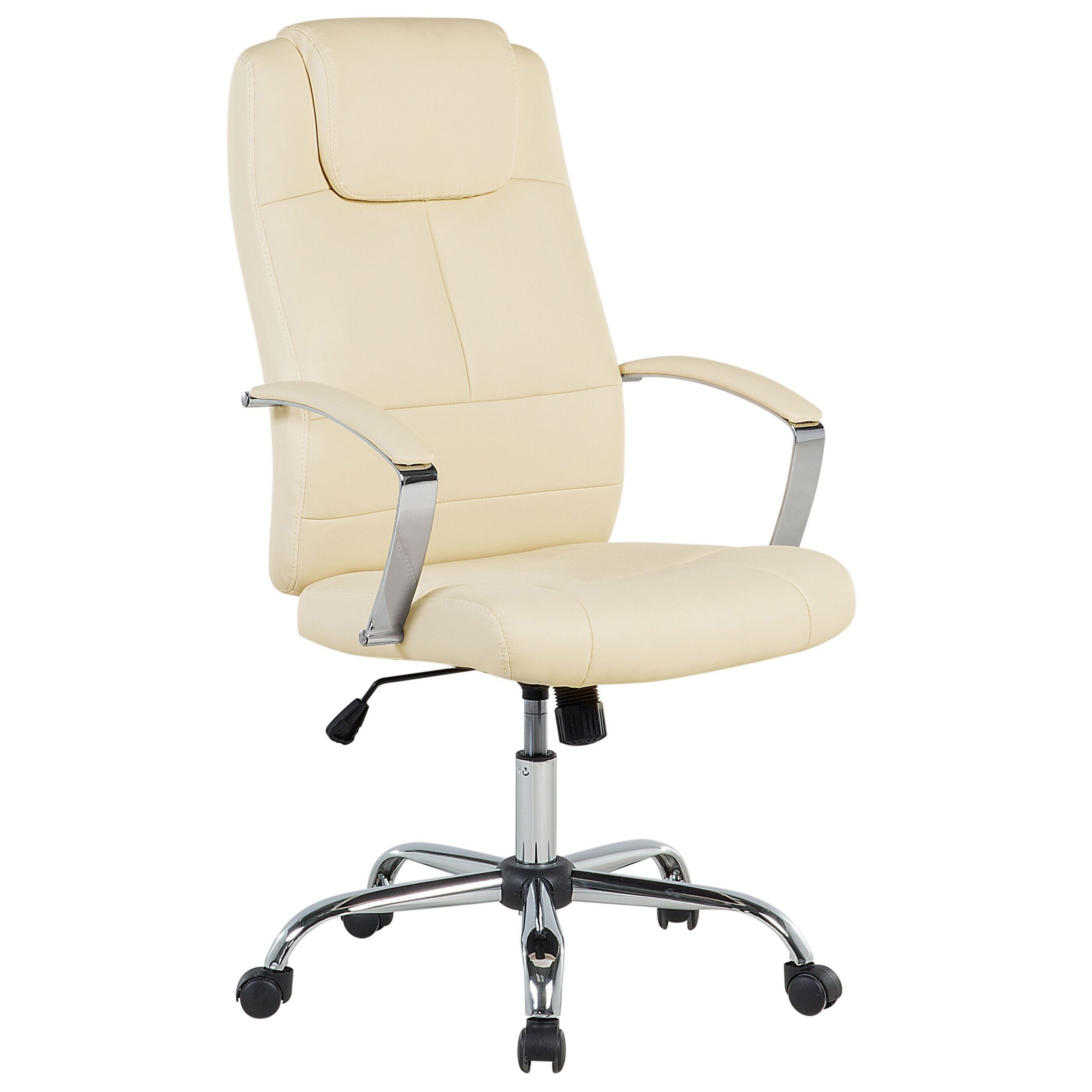 Kontorsfåtölj WINNER Konstläder Ljusbeige