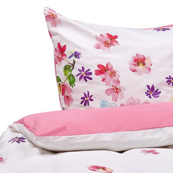 Påslakanset LARYNHILL 155 x 220 cm Bomullssatin Rosa