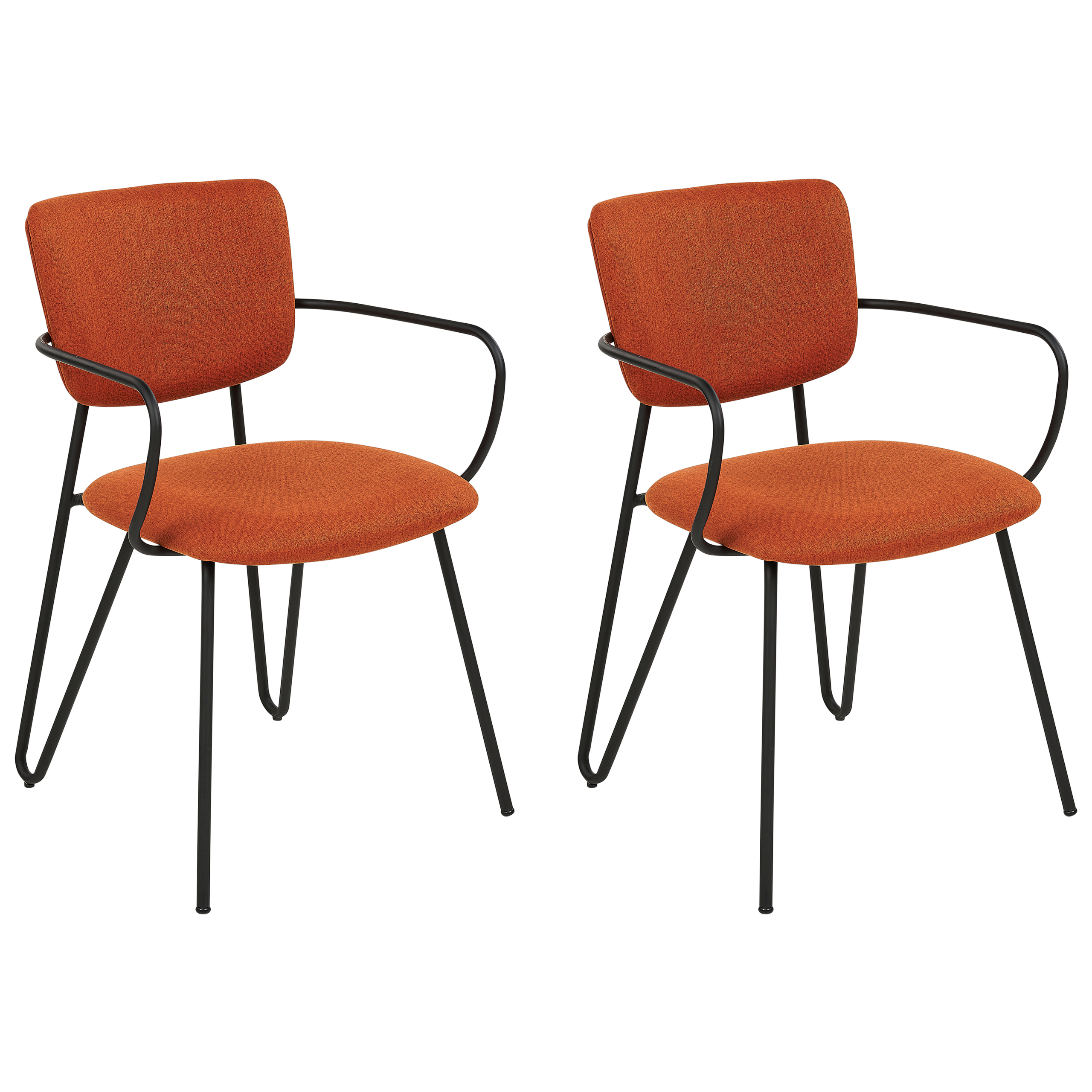 Set med 2 matstolar ELKO Orange