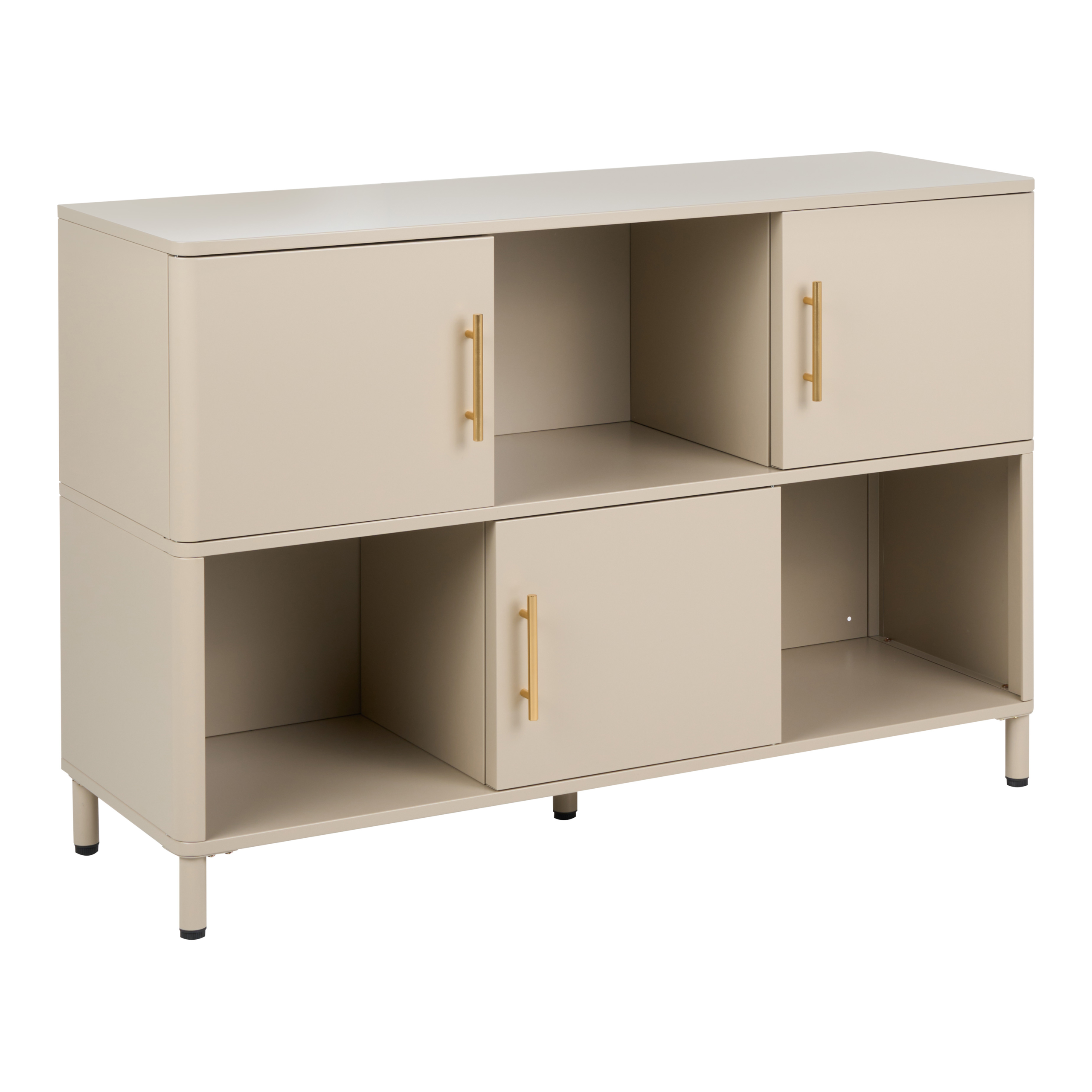 Skänk med 3 dörrar OMBURA Metall Beige