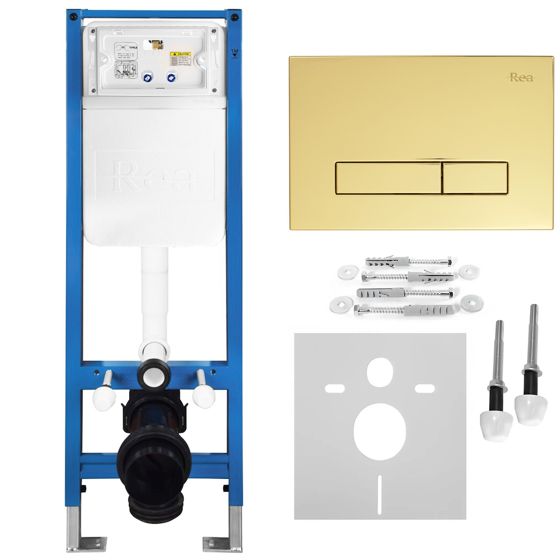 REA Inbyggnadsfixtur Slim 024N Guld, 22x35,2x106,2cm