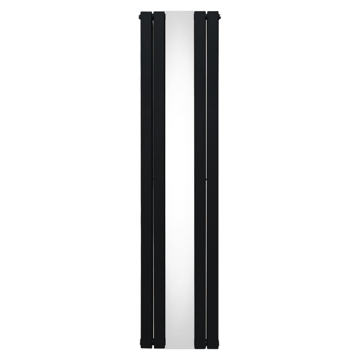 Platt spegelradiator - 1800 mm x 425 mm - svart