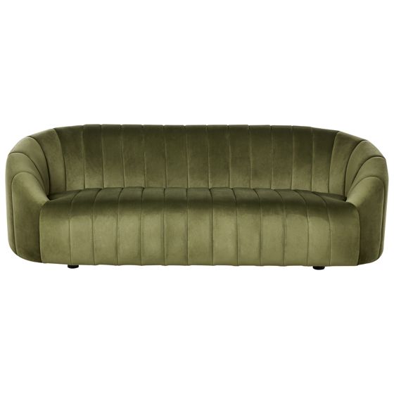 Soffa 3-sits MALUNG Sammet Mörkgrön