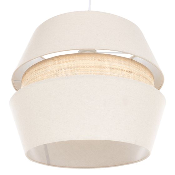 Pendellampa ATOYAC Konstlinne Beige
