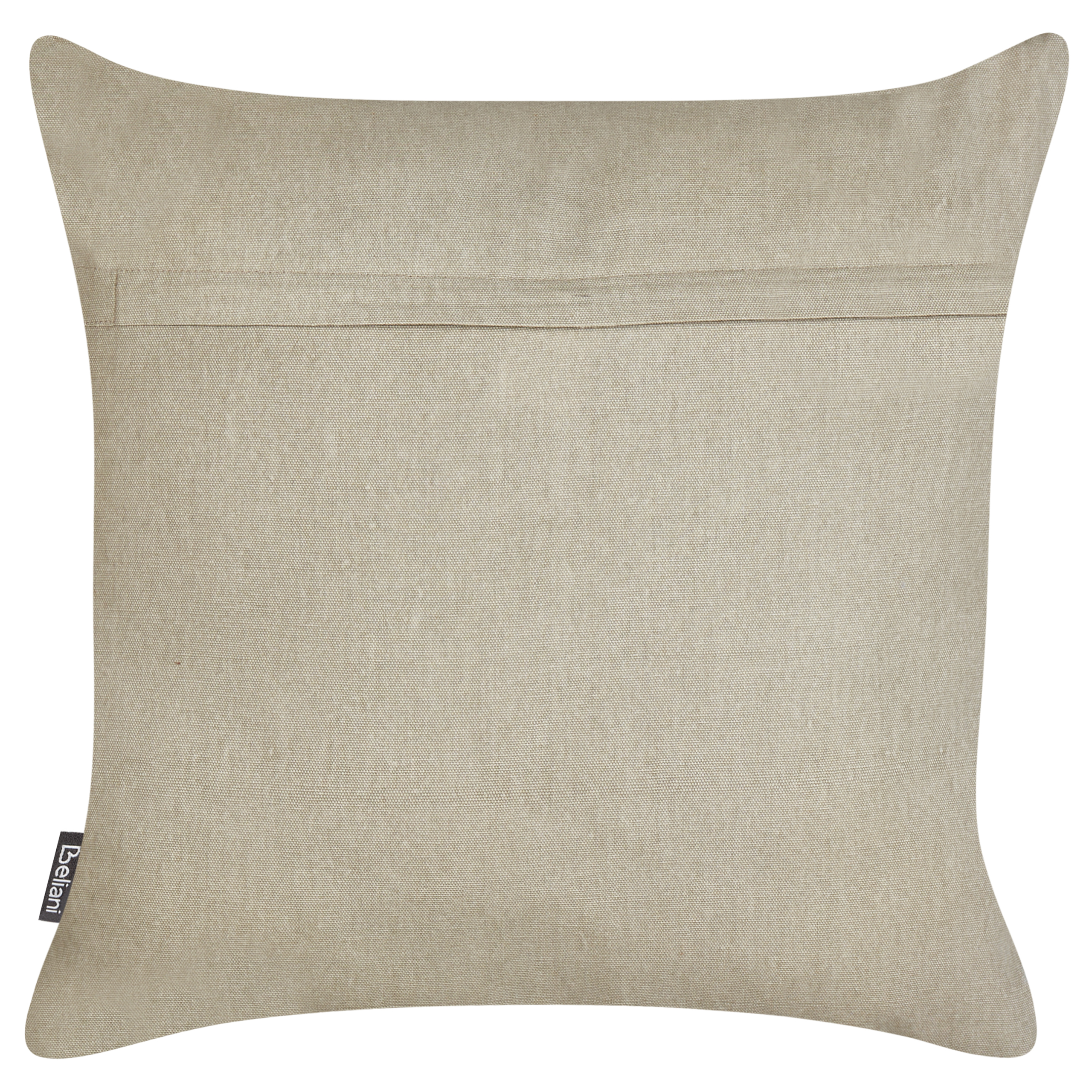 Set med 2 prydnadskuddar VELLEIA 45 x 45 cm Bomull Taupe Geometriskt tryck