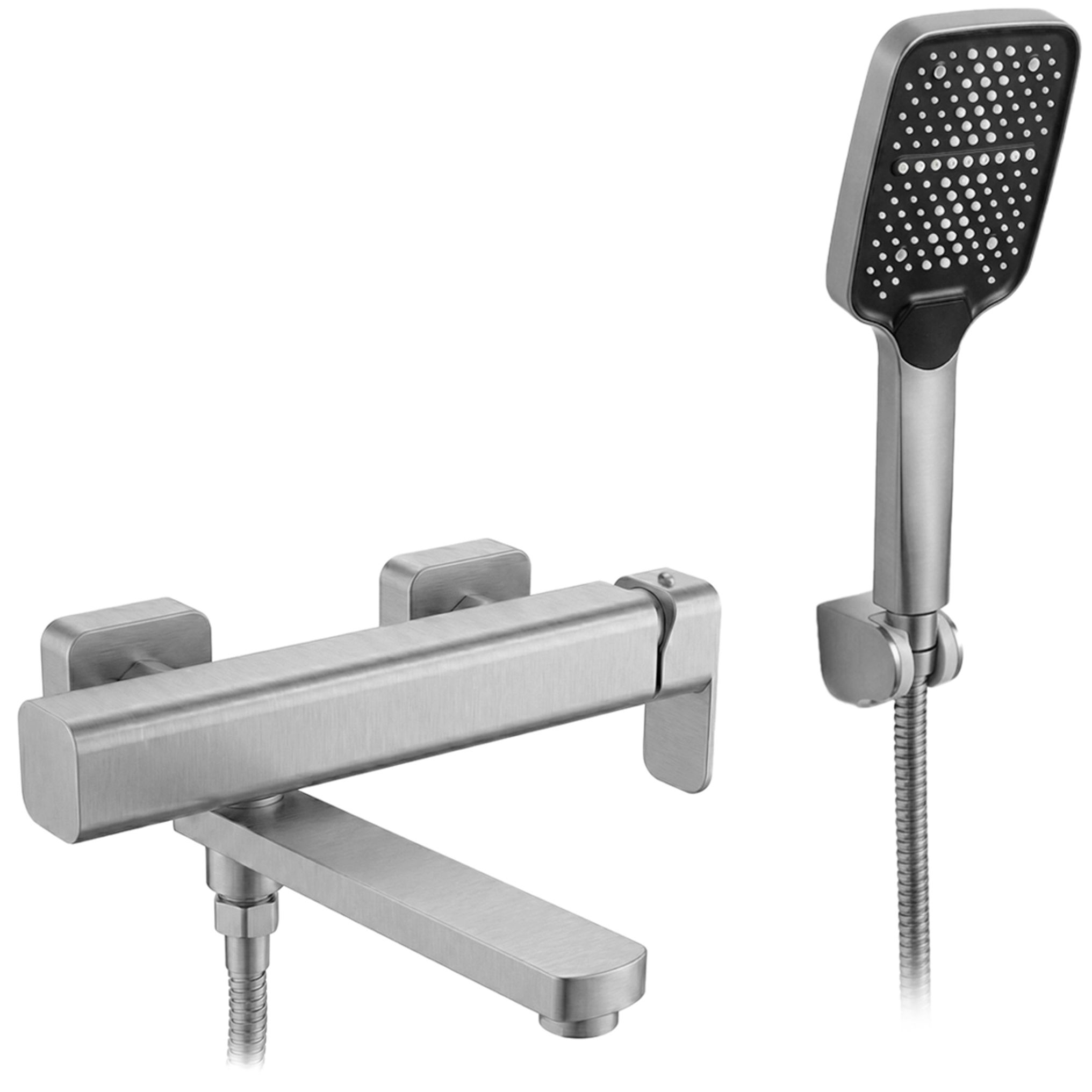 REA Badkarsblandare Arlo Borstad Nickel, 20,5x26x25cm
