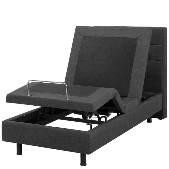 Justerbar säng DUKE 80 x 200 cm Mörkgrå