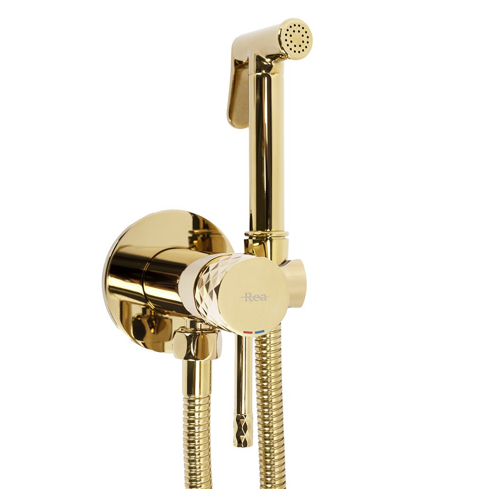REA Bidetblandare lungo loop diamond Gyllene, 5x5x11cm