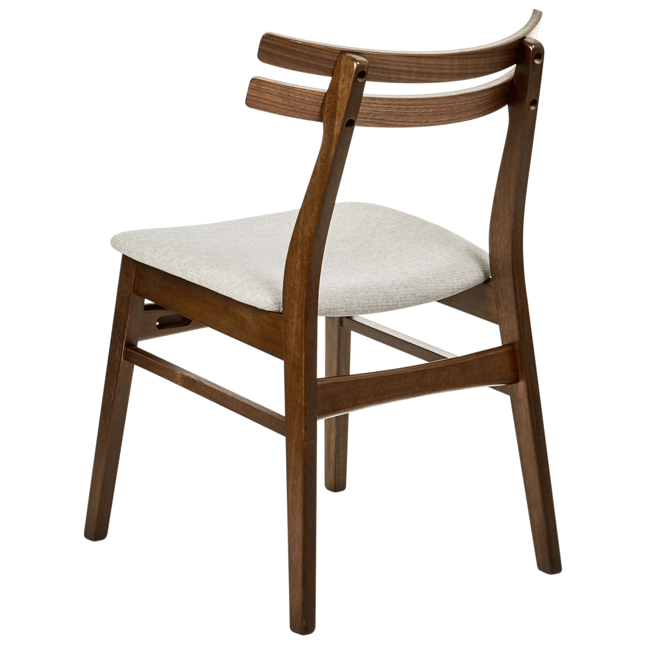 Set med 2 matstolar CYNTHIANA Trä Brun/ Ljusbeige