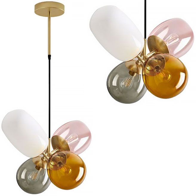 TOOLIGHT hängande taklampa APP436-4C Flerfärgad 26,5x10x26,5cm