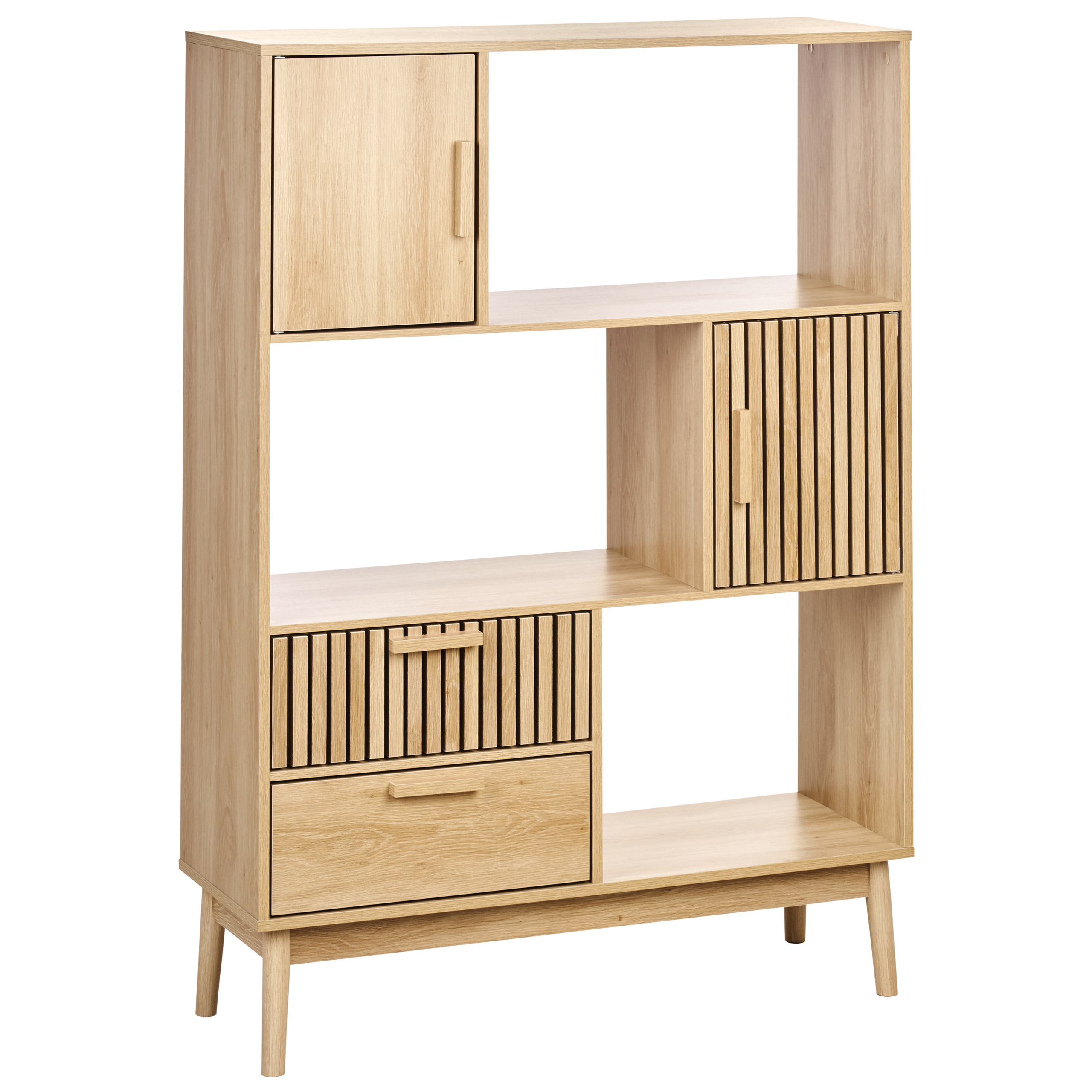 Hylla LYNWOOD 140 cm Ljusbrun