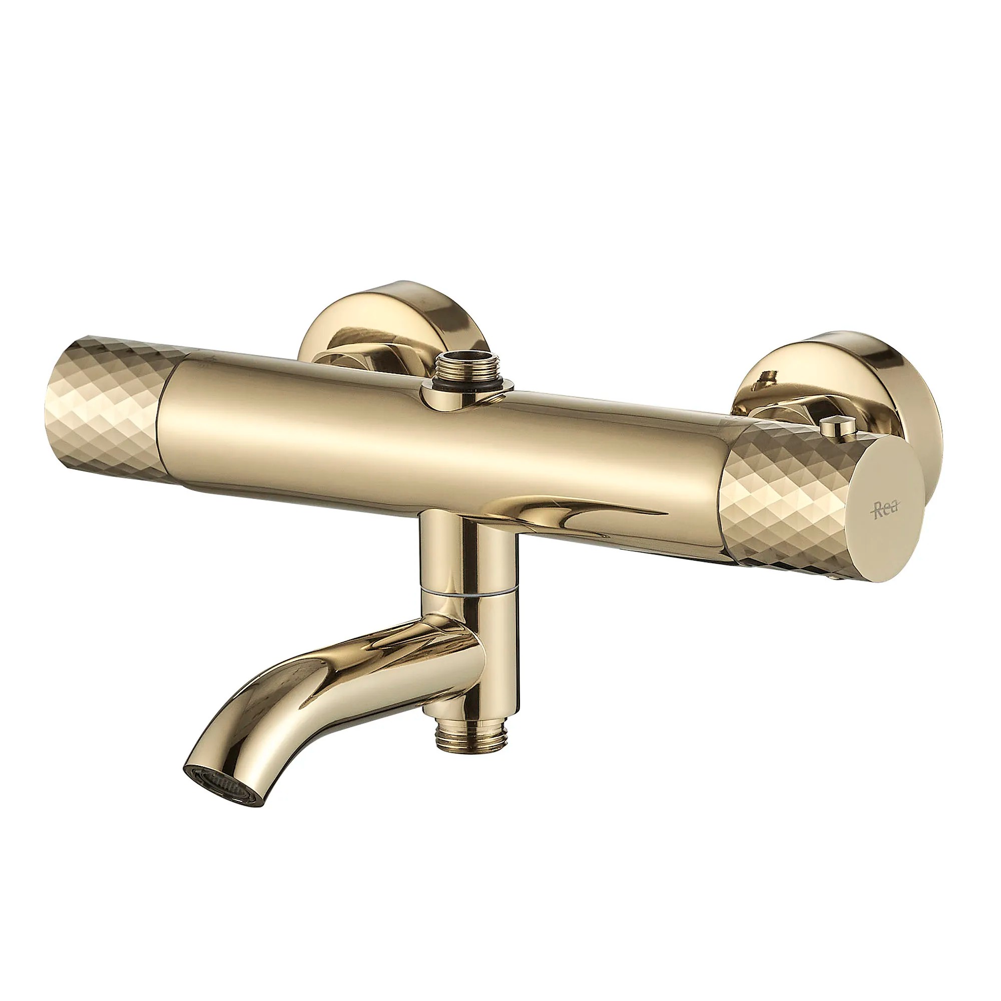 REA Duschset Lungo Diamond Guld, 27x34,5x117cm