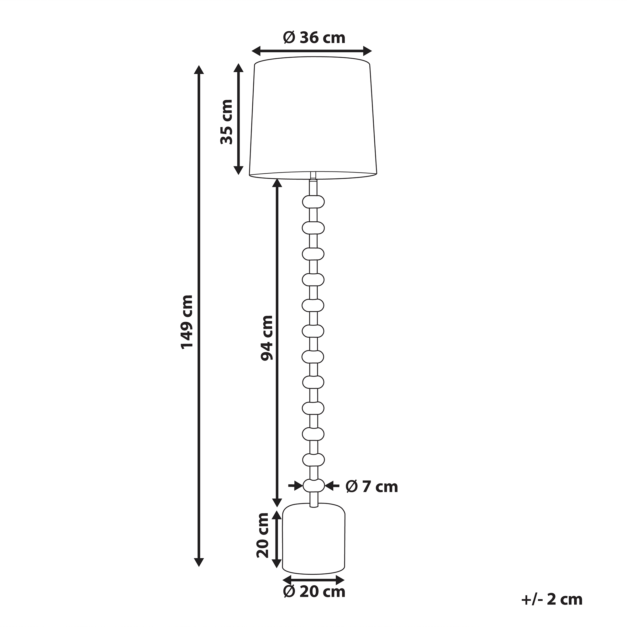 Golvlampa KRIOS Metall Vit