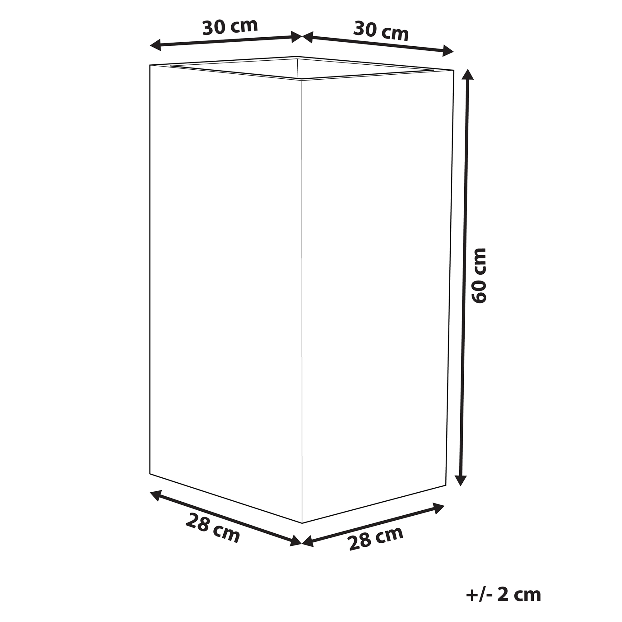 Blomkruka TENNO 30 cm Beige