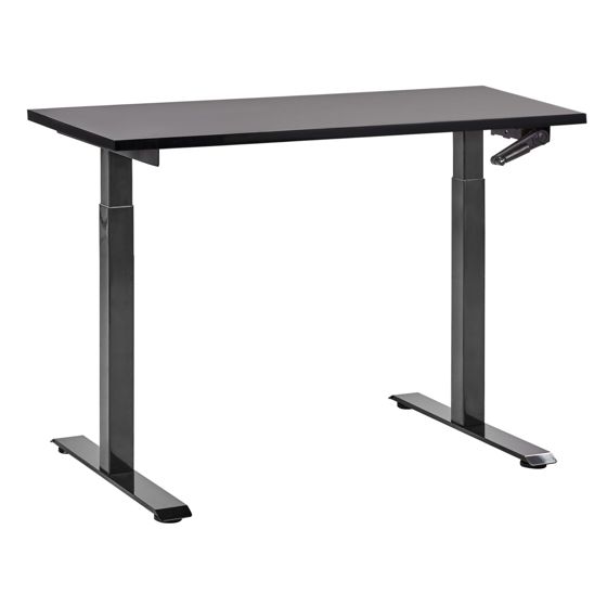 Manuellt höj- och sänkbart skrivbord DESTINES 120 cm 72 cm Svart