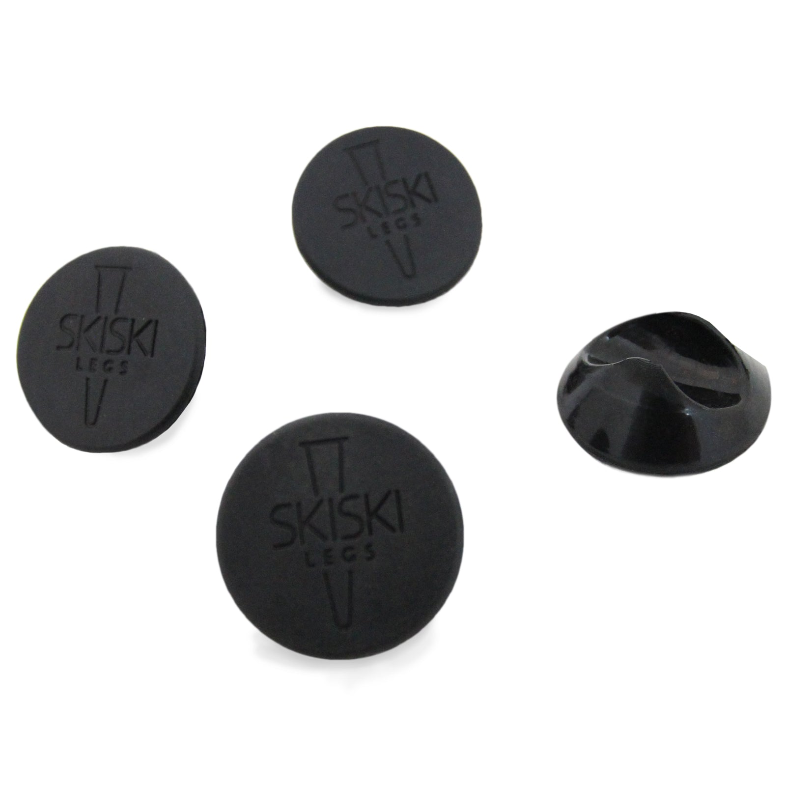 4 x hårnålsfot svart 10 mm fotskyddspaket