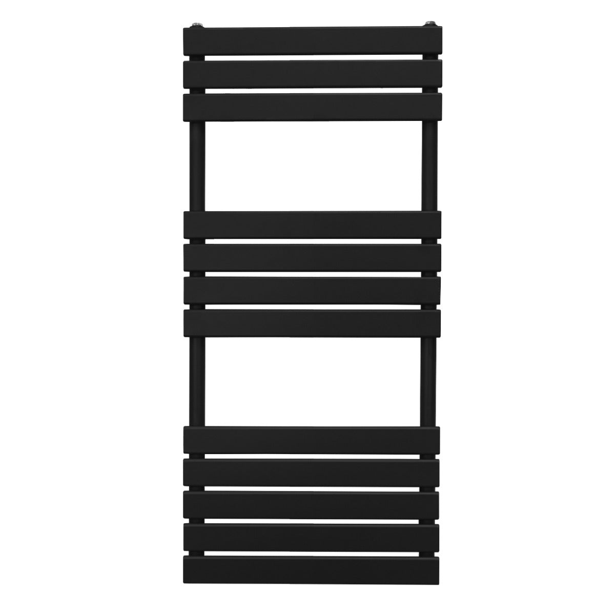 Platt handdukstork – 1200 mm x 500 mm – svart