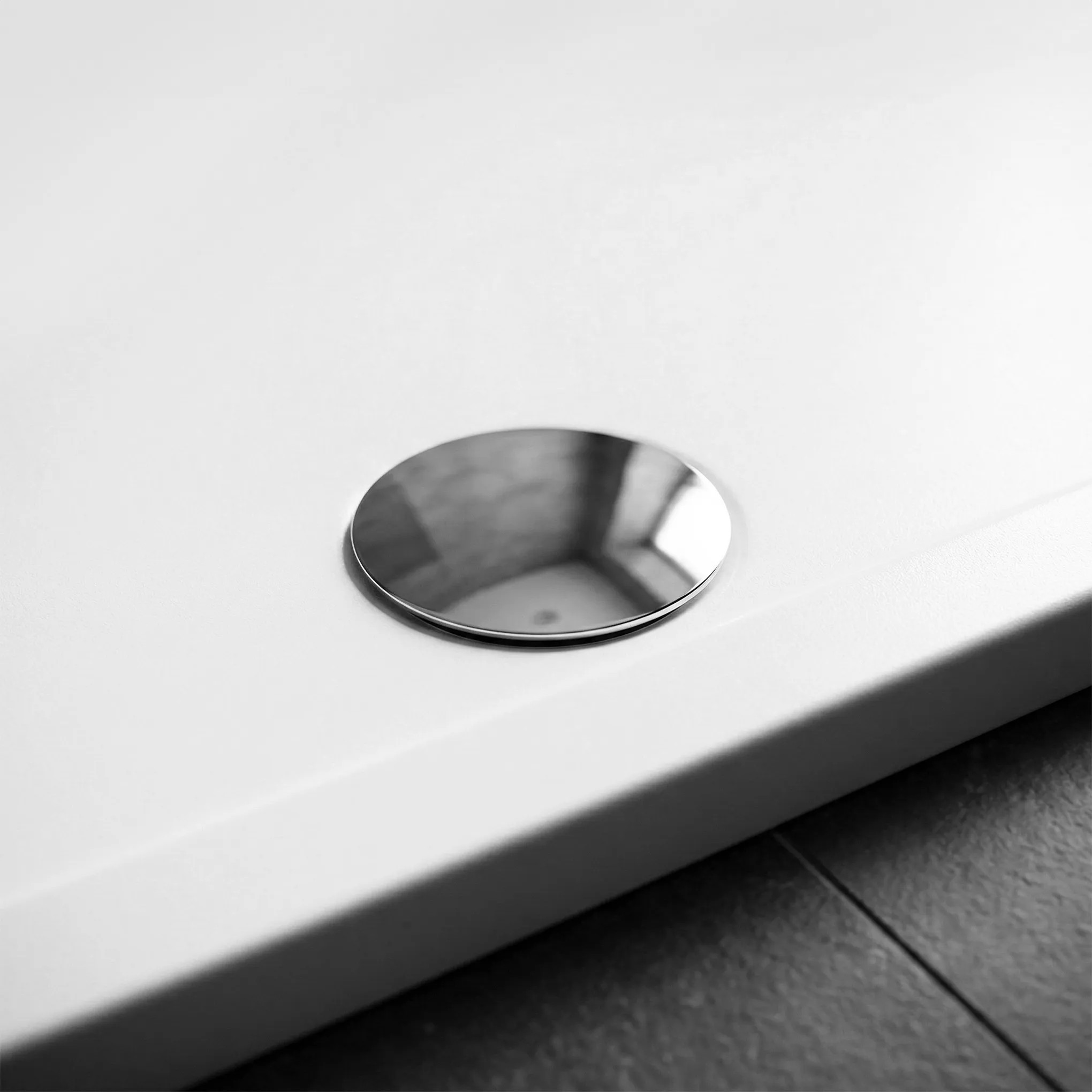 REA Duschkar Belmond 90X120 med lock i borstat guld Vit, 120x90x5cm