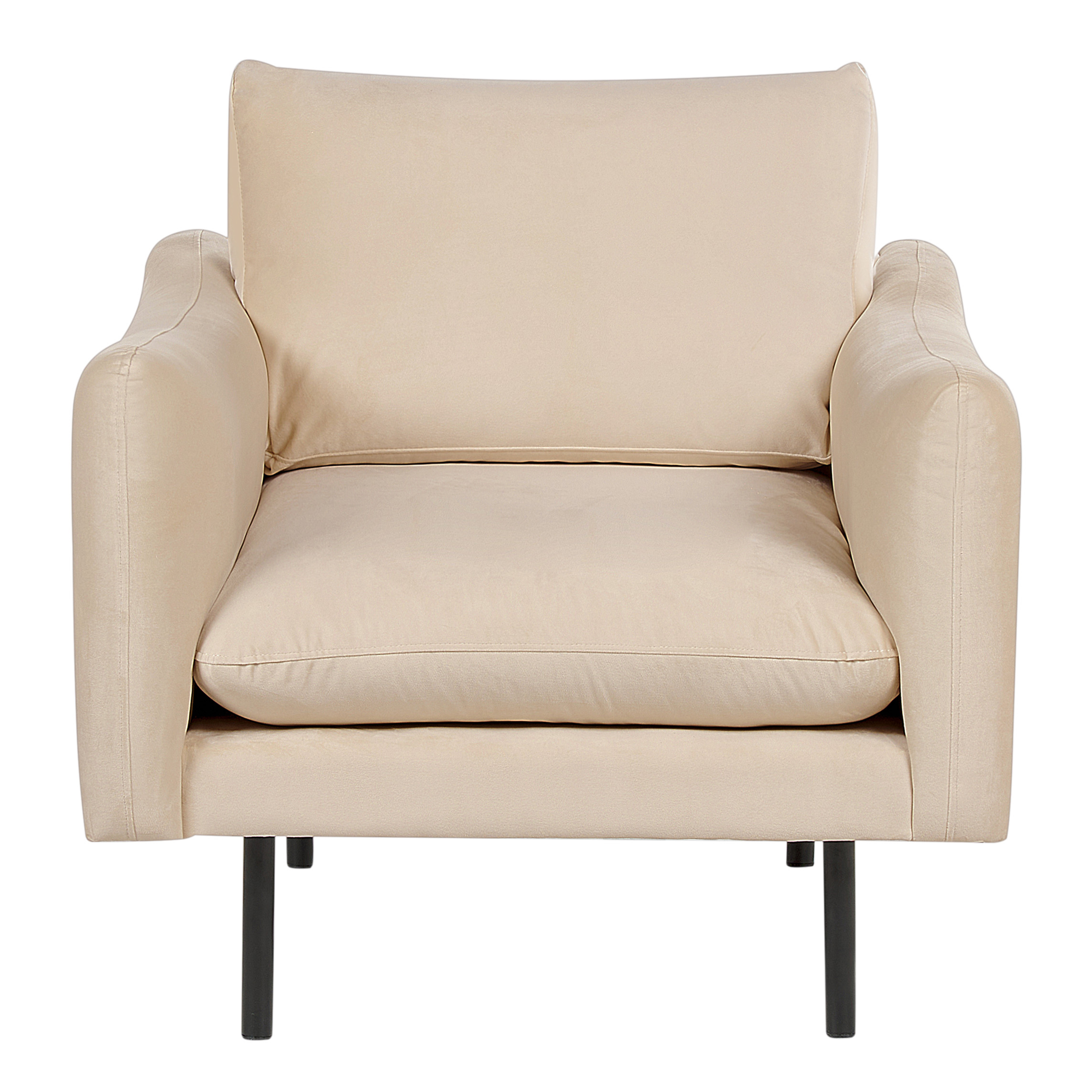 Fåtölj VINTERBRO Sammet Beige