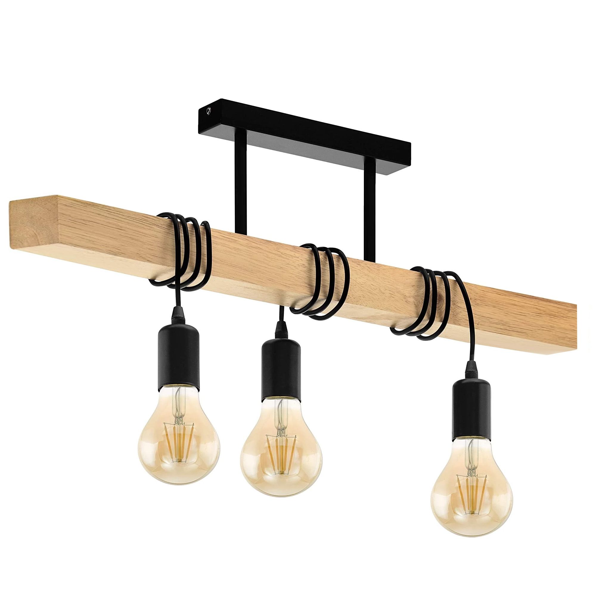 TOOLIGHT hängande taklampa APP973-3CP LINE Svart 80x30x37,5cm