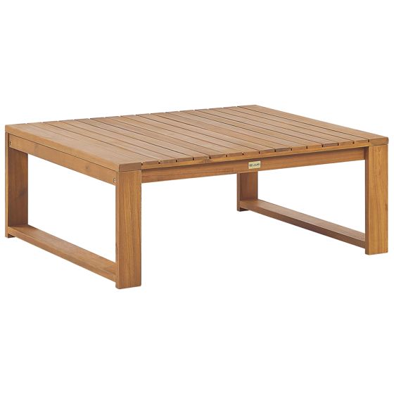 Trädgårdssoffbord TIMOR 90 cm 75 cm Certifierat akaciaträ Ljusbrun
