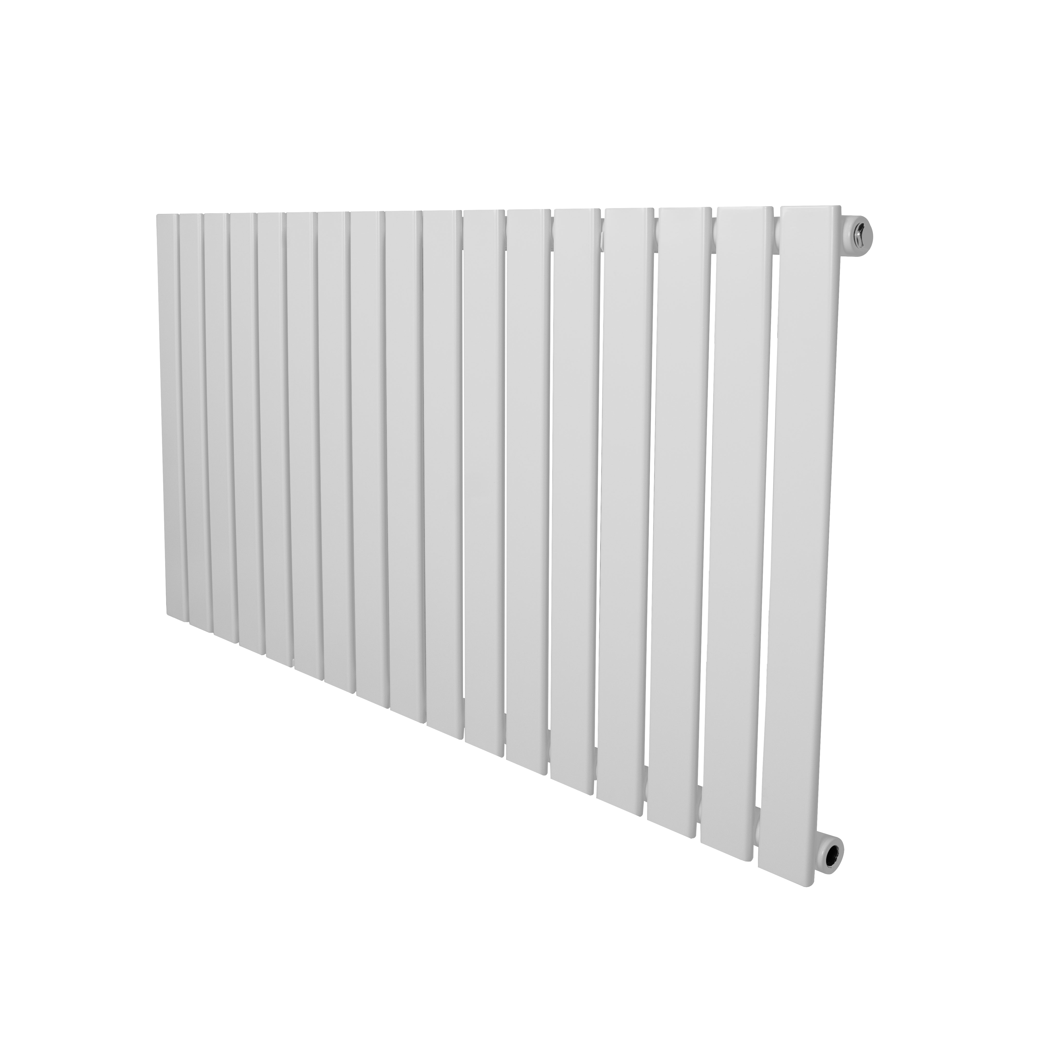 Platt enkelpelarradiator - 600 x 1190 mm - vit