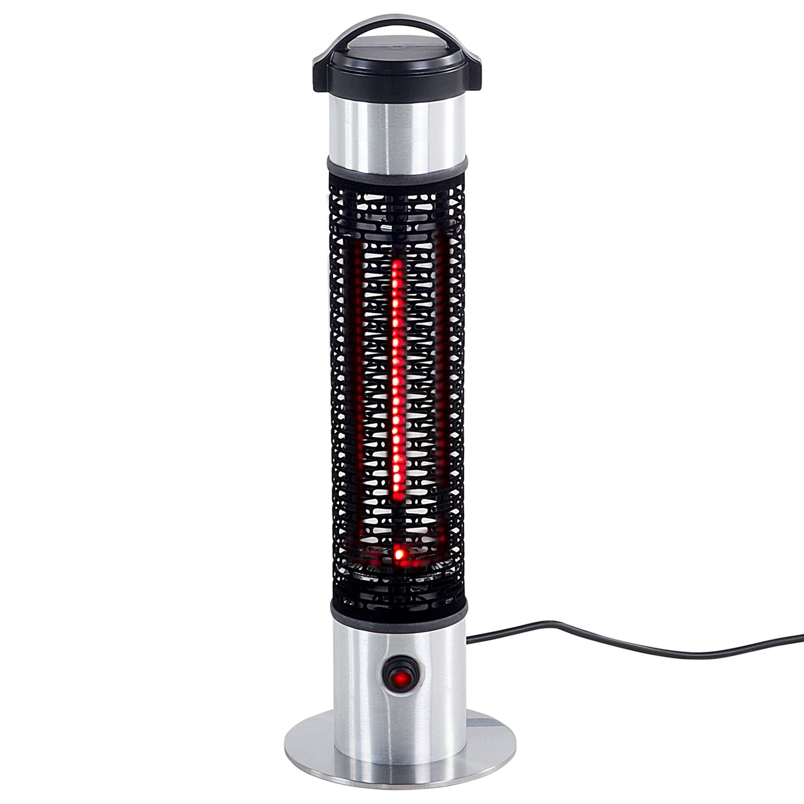 Fristående infraröd terrassvärmare VEZUVIO 800 W Svart